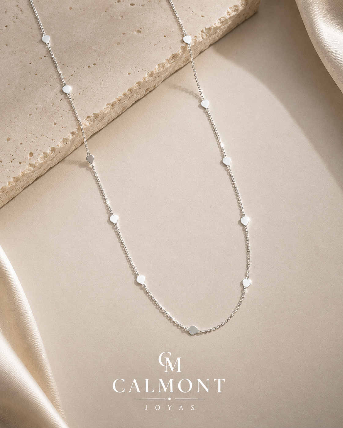Collar Celeste Corazón