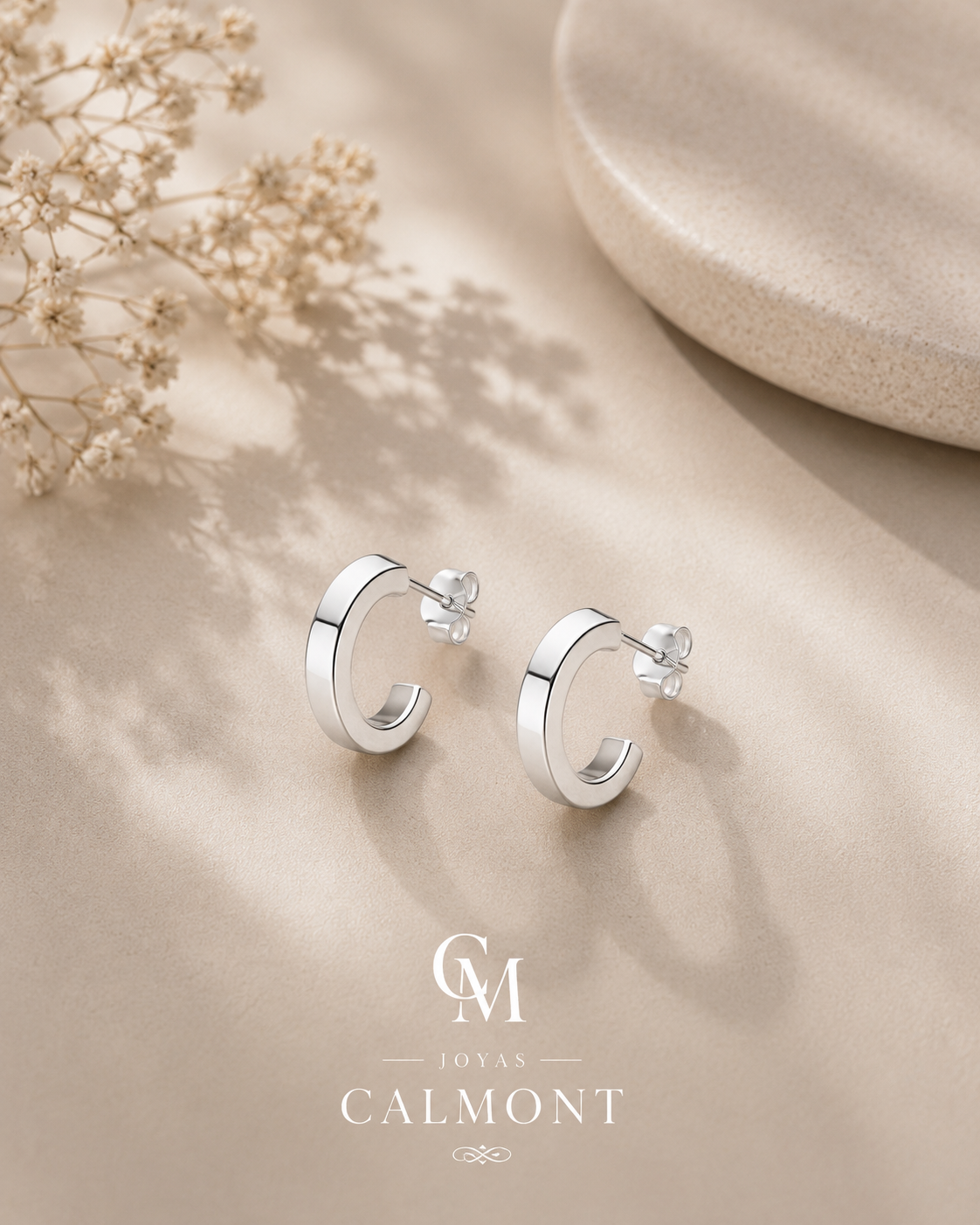 Semi Argollas Roma · Plata 925