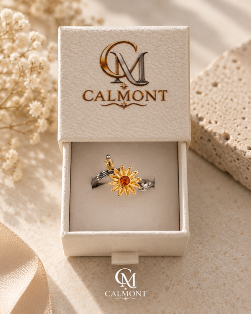 Anillo Girasol Giratorio