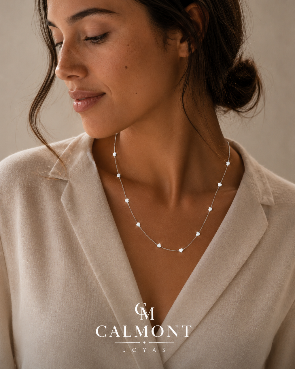Collar Celeste Corazón